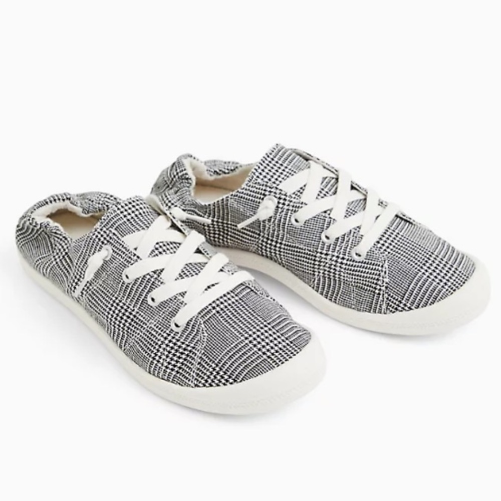 RILEY - PLAID RUCHED SNEAKER (WW)